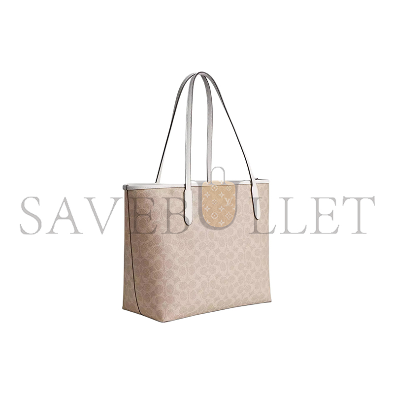 C0a*h city tote bag in signature canvas cv976 01 (34*29*11cm)